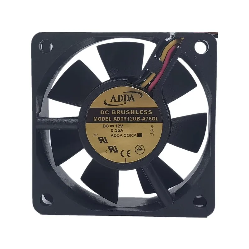 New original AD0612UB-A76GL 12V 0.35A 6025 6CM 3-wire inverter chassis cooling fan