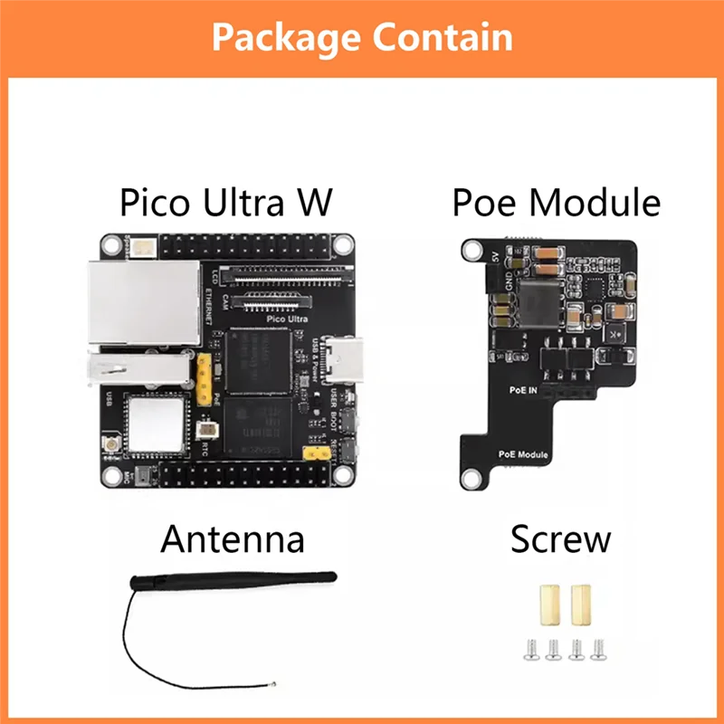

GO-для Luckfox Pico Ultra Wi-Fi макетная плата + модуль POE RV1106 RISC-V Linux Wifi6 + BT5.2 8G EMMC поддерживает Poe Ethernet