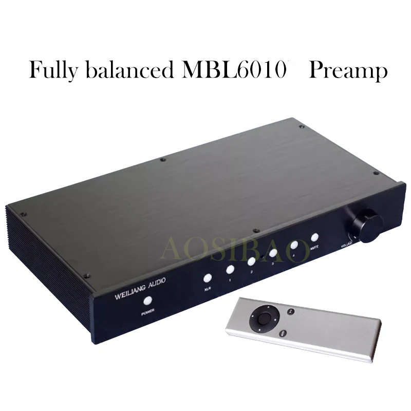 

AIYIMA SMSL MBL6010D Line Fully balanced Preamplifier 5532 5534 Op amp Remote control HIFI Class A Preamp Amplifier Audio