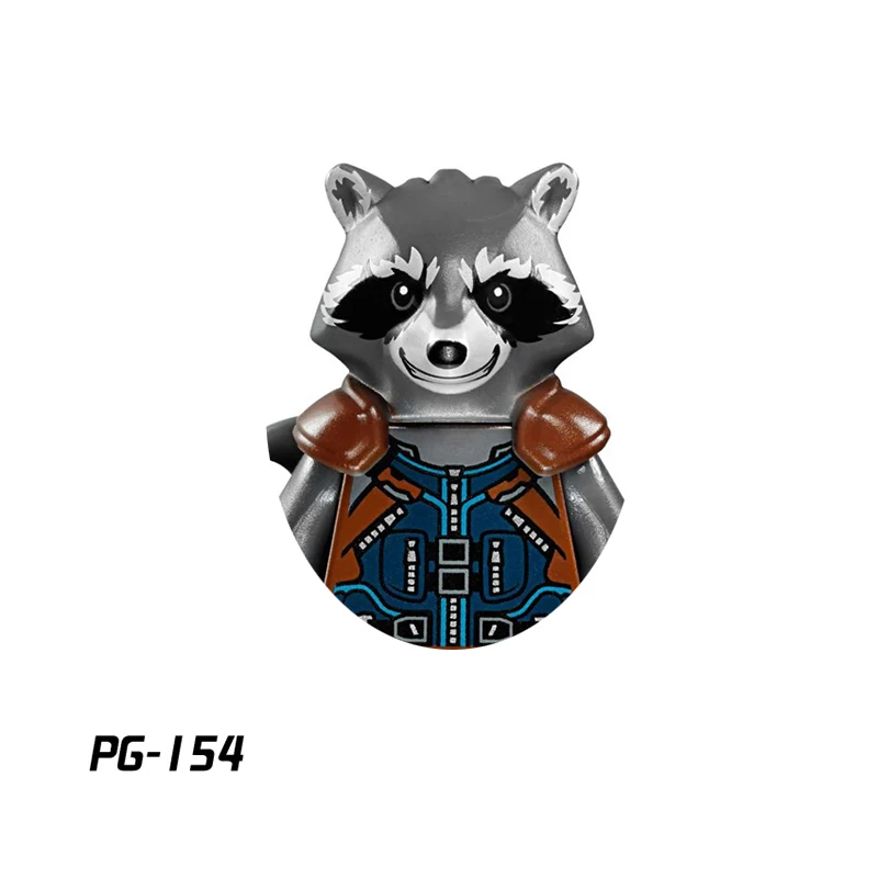Guardians of the Galaxy Bausteine Waschbär Bauklötze Quicksilver Mini-Actionfiguren Lernspielzeug DIY Geschenke