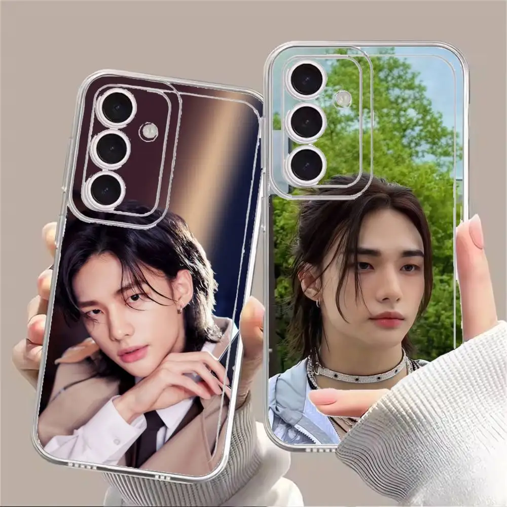H-Hyunjin Phone Case For Samsung Galaxy A91,80,73,72 ,71,53,52,32 ,31,22,21s,20,Transparent Case