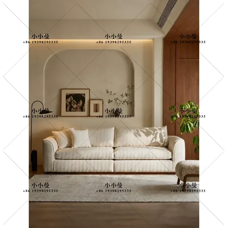 for Qinye Sofa Removable Washable Linen Fabric Cover Wabi Sabi Style Straight Row Living Room Couch Slipcover for Small