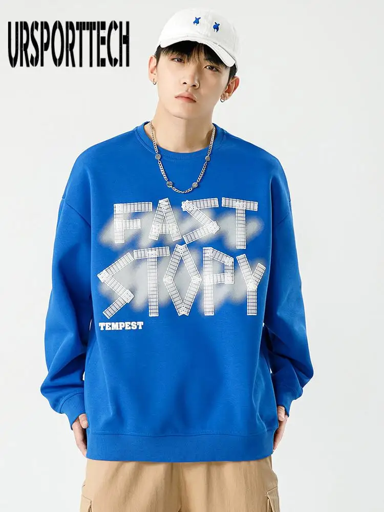 Hoodies Men Hip Hop Pullover Sweatshirt Streetwear High Street Hoodie Men Fashion Print Autumn Sweatshirts Men Oversized