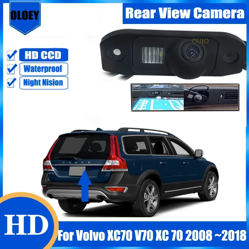 

Резервная задняя камера для Volvo XC70 V70 XC 70 2008 ~ 2014 2015 2016 2018 Водонепроницаемая резервная парковочная камера ночного видения