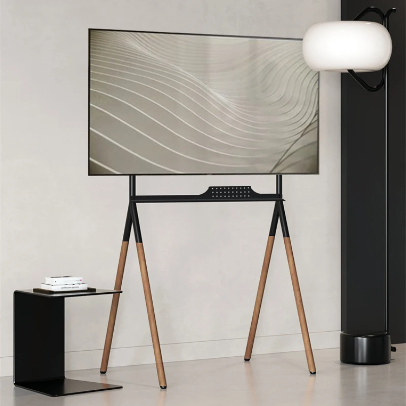 Simple solid wood TV floor stand, display screen stand, conference