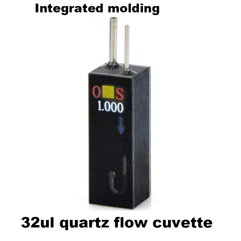 Quartz flow cell/optical path 10mm/capacity 32ul/colorimetric cell of semi-automatic biochemical instrument