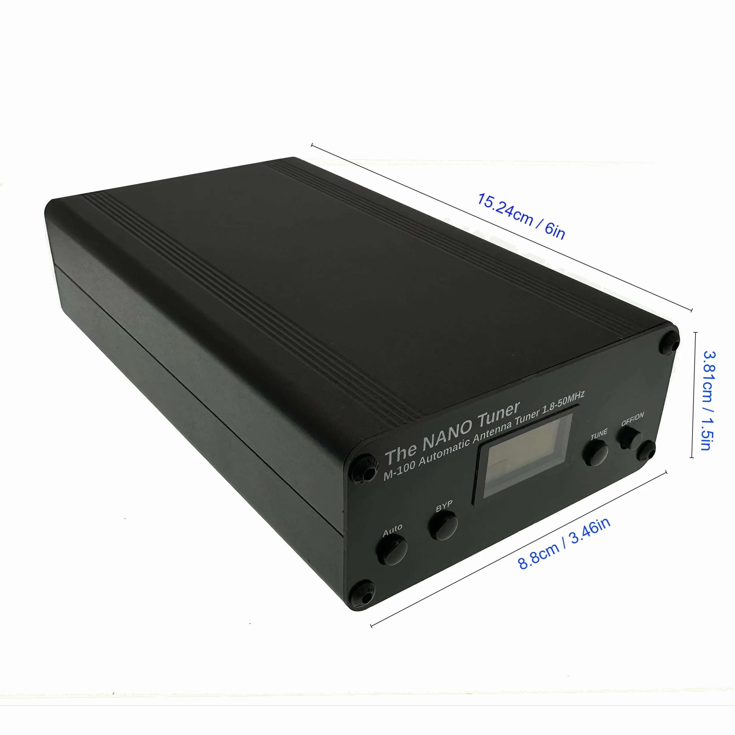 Antenna Tuner M-100 Tiny 100W Automatic Antenna Tuner OLED display 1.8-55MHz 7*7 ATU