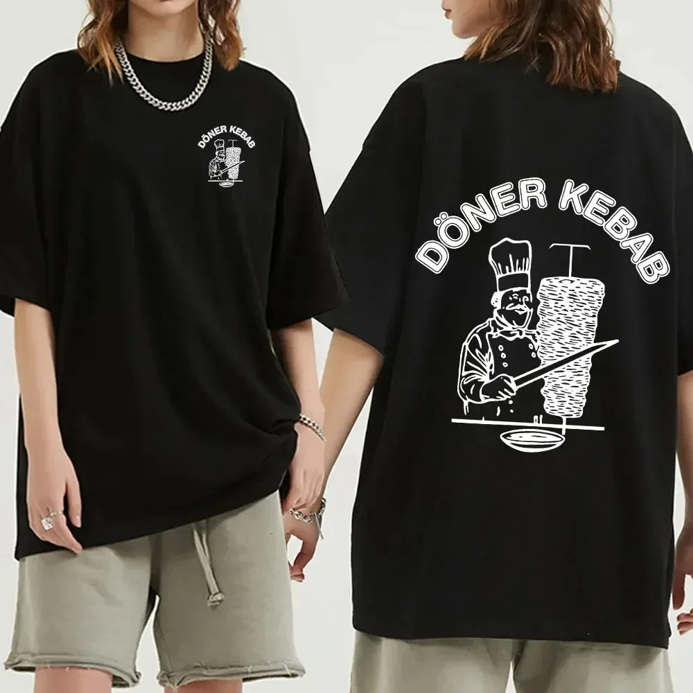 New Doner Kebab Funny Graphic T-shirt Men's Fashion Summer Cotton Short Sleeve Women T Shirts Casual T-shirts Clothes Streetwear