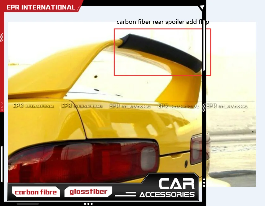 For Honda 96 -01 Integra DC2 Typ-R EP Type Carbon Fiber Rear Spoiler Wing Lip Addon Flap Trim Bodykits