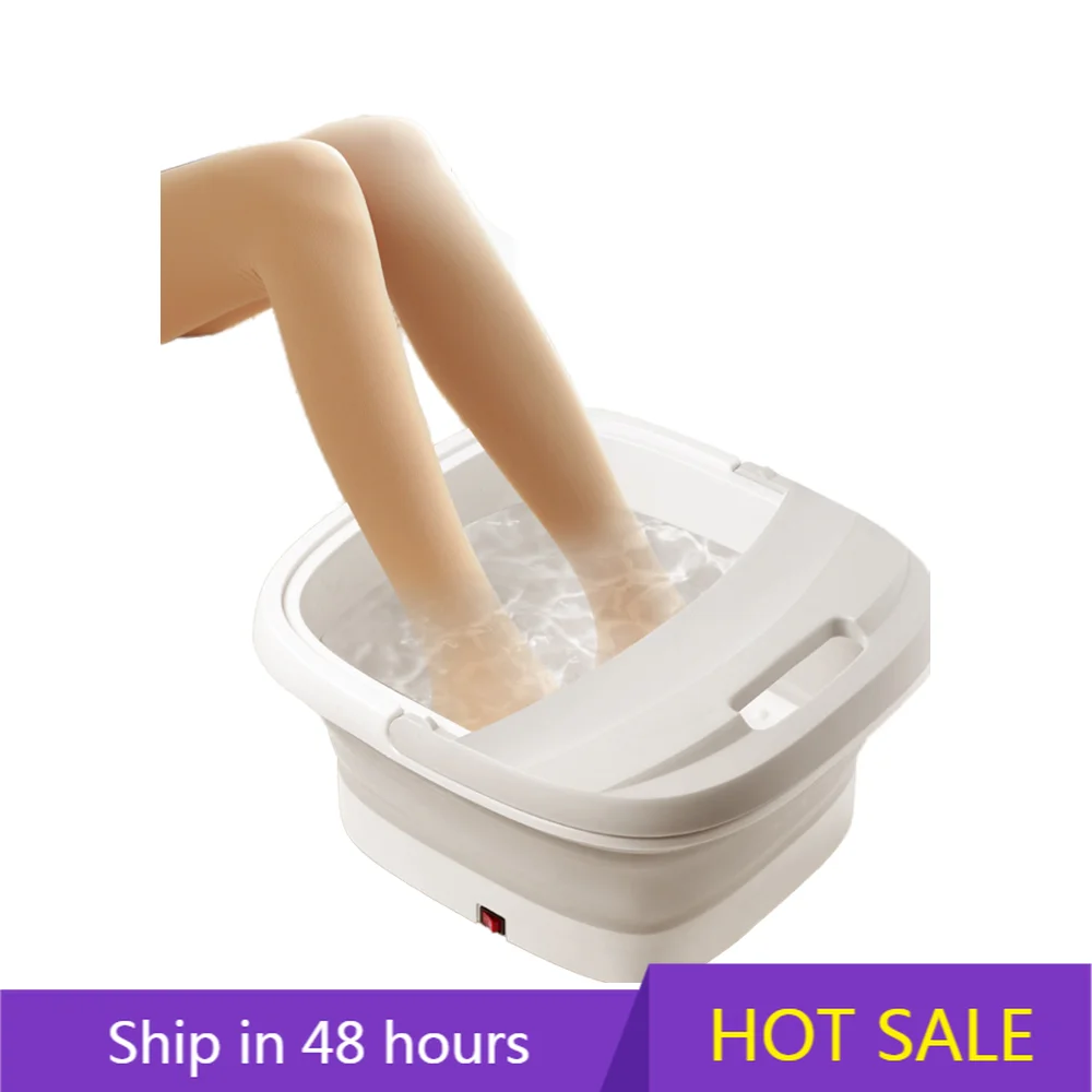 

YTYIN Electric Collapsible Foot Bath Bucket Spa Massager With Heat Bubbles Vibration Massage-Foot Massager