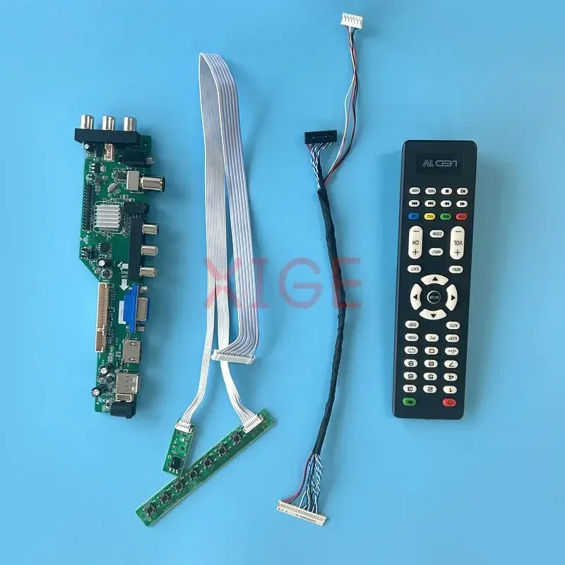 

For CLAA102NA0ACW CLAA102NA2CCN Controller Board DIY Kit LVDS 30-Pin USB+DHMI+VGA+AV 10.2" 1024*600 LCD Panel DVB Digital Signal