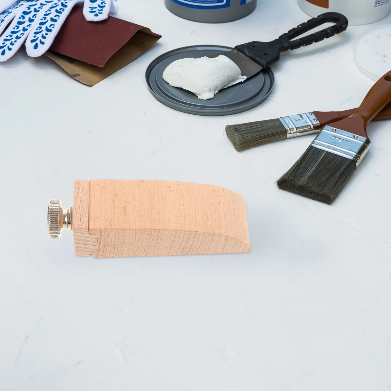 

Woodworking Sanding Blocks Hand Tools Equipment Body Burnishing Sandpaper Block for DIY Wood Drywall Angle Shape Pencil