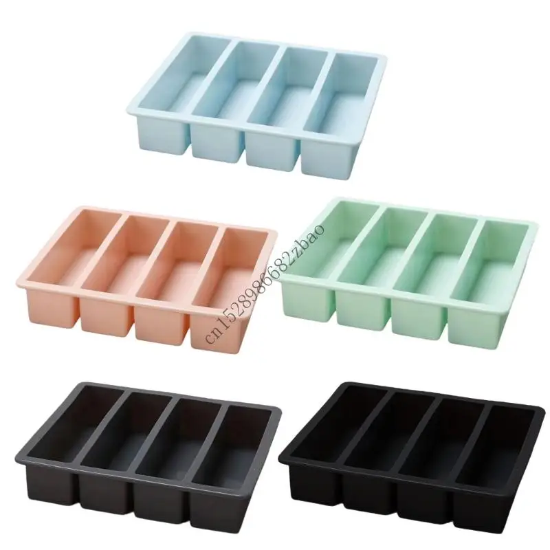 

H7EA Large Capacity Silicone Ice Cubes Tray Dishwasher Safe Ice Molds For Entertaining