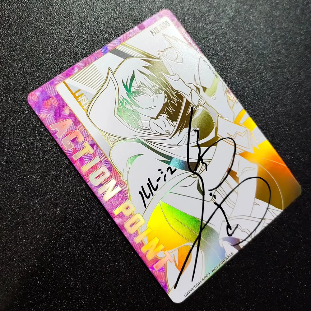 KOD GEASS Lelouch of The Rebellion UA UNION ARENA Karta kolekcjonerska Lelouch Lamperouge CV Signature Card Tekstura Refractive Flash