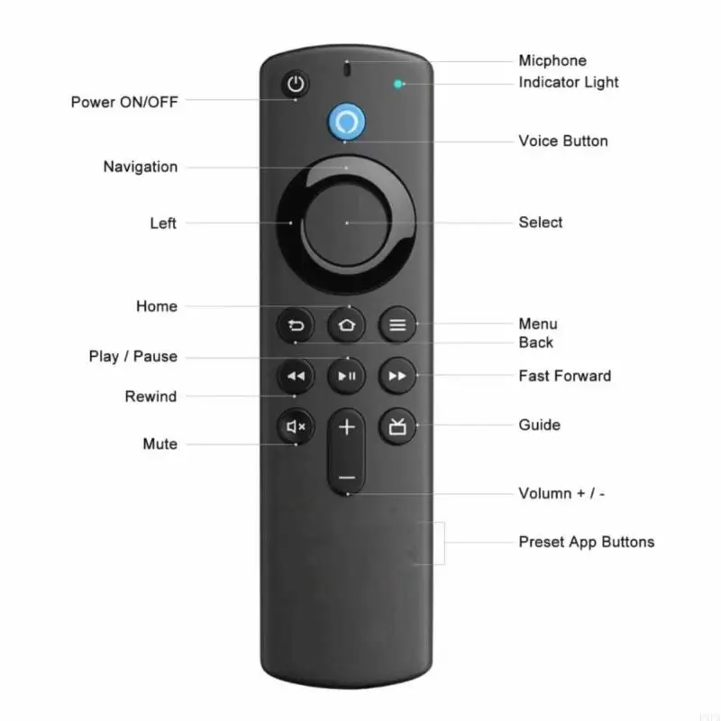 920L L5B83G Bluetooth-compatible Voice Remote Control Replacement L5B83H Compatibility for TV 4k Black