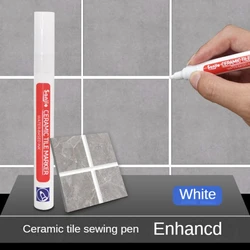 Waterproof Tile Marker Grout Pen Wall Seam Repair Pen for Bathroom Kitchen Floor Toilet Tile Seam Restoration White Brown Availa