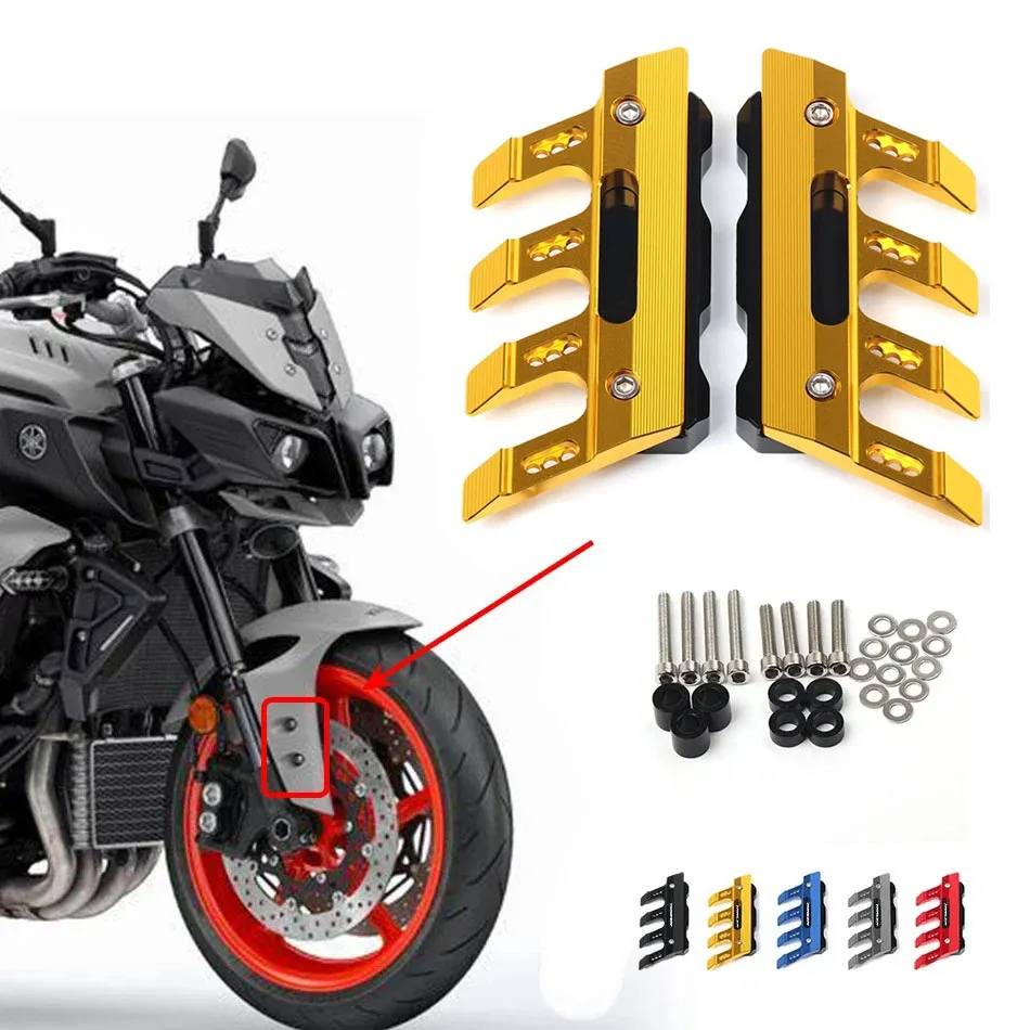 For BMW K1600B K1600GT K1600GTL Motorcycle Mudguard Front Fork Protector Guard Block Front Fender Anti-fall Slider Accessories