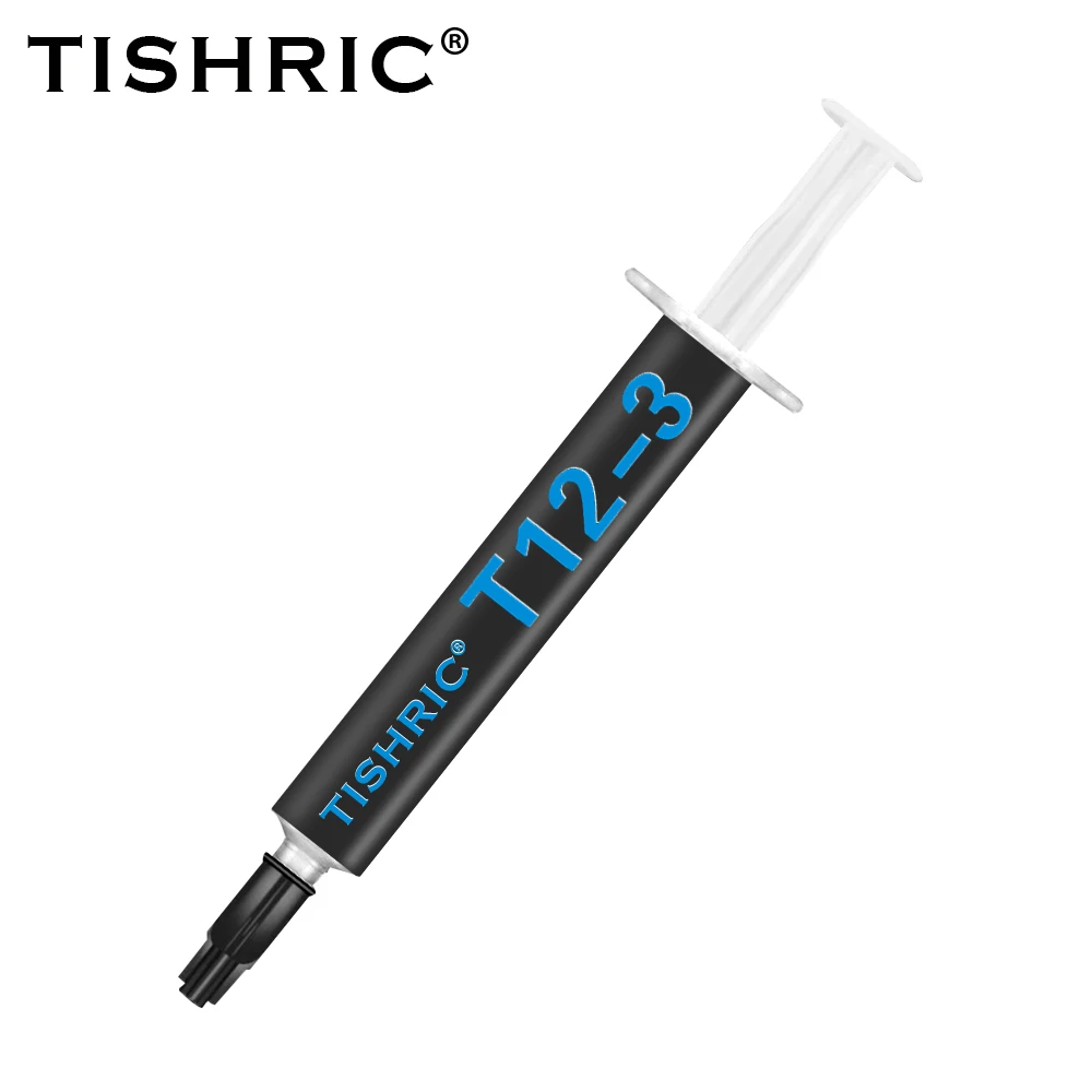 

TISHRIC T12 3g Thermal Paste Processor Compound Conductive 12.8W/K Silicone Plaster For CPU Chipse Laptop Cooling Coolers