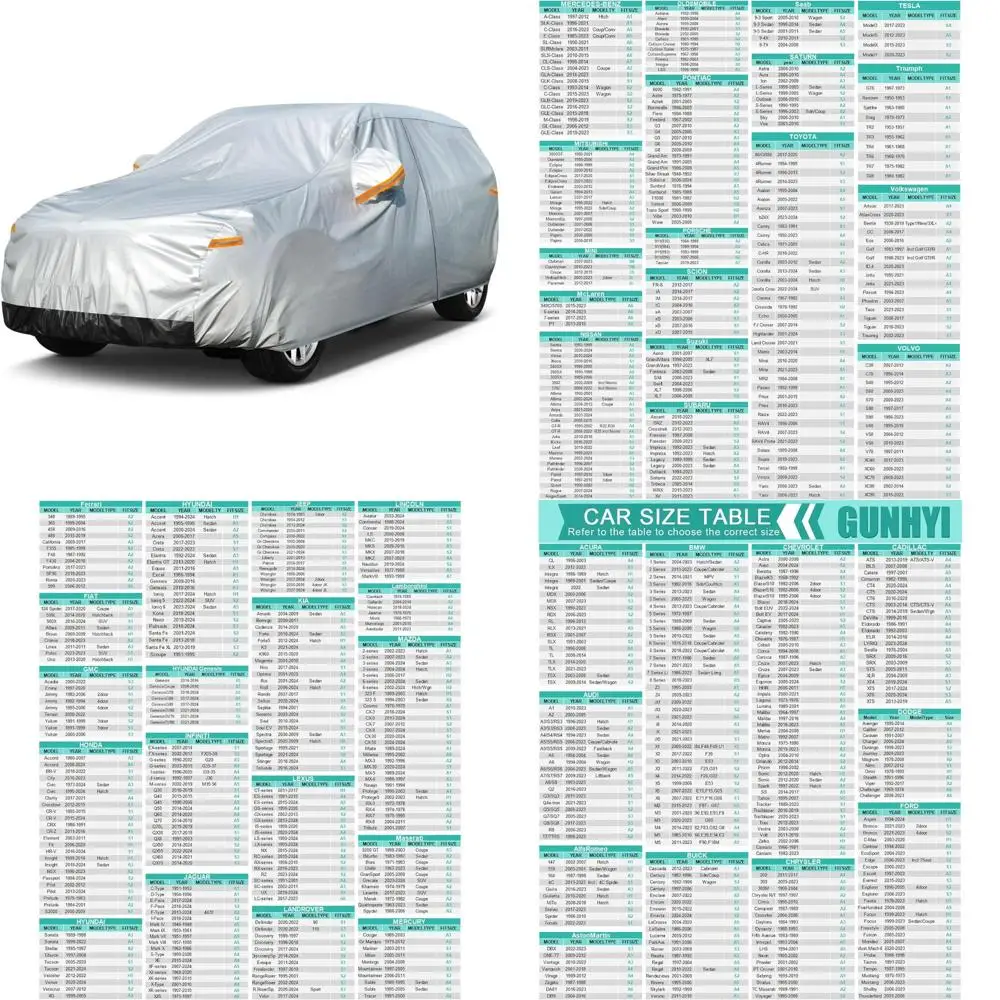

Waterproof 6-Layer SUV Car Cover - All-Weather Protection for Outdoor Automobiles, Full Exterior Cover for Sedans