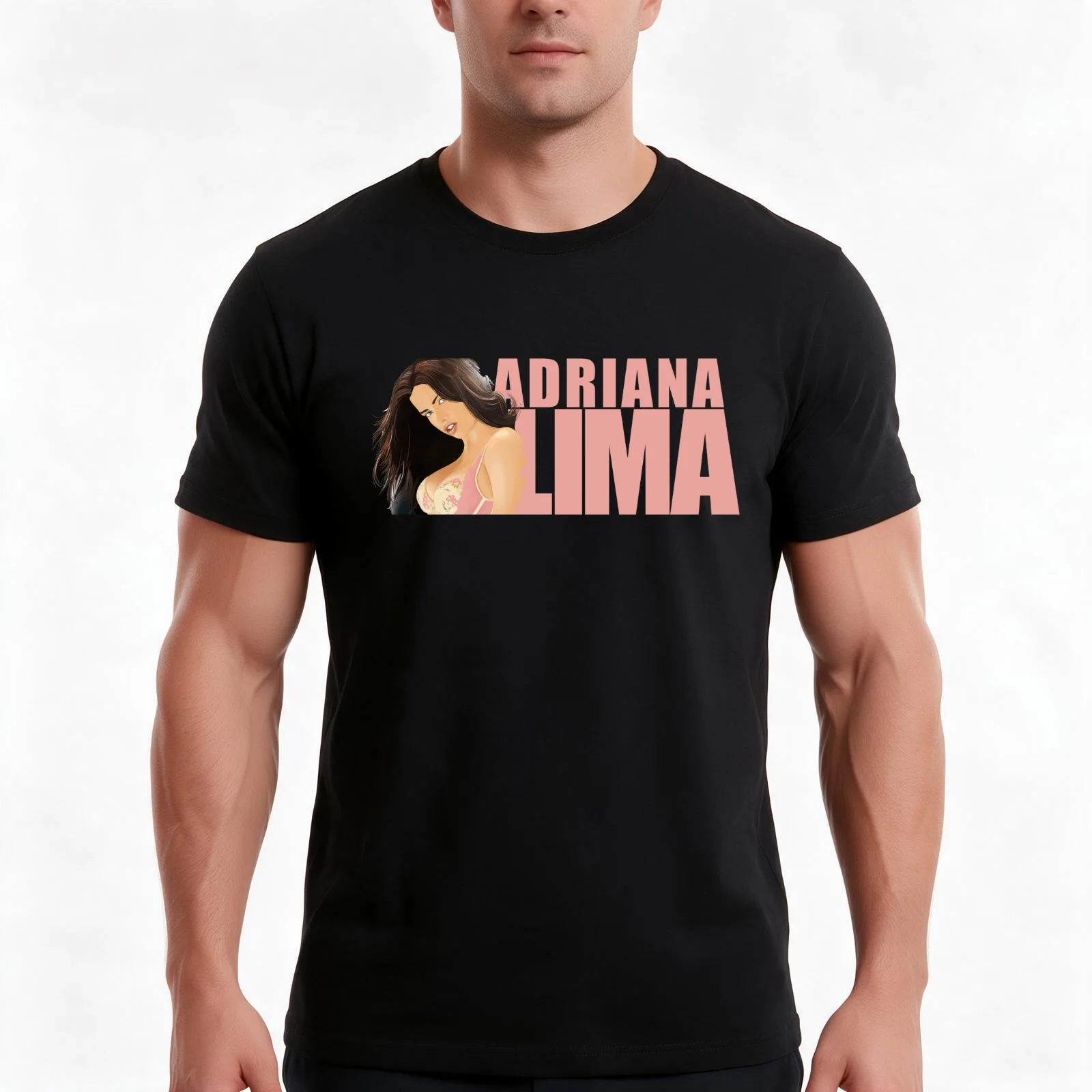ADRIANA T-Shirt Summer Casual Cotton Tee Oversized Streetwear Tops Vintage Graphic Print Loose Fit Short Sleeve 100% Cotton