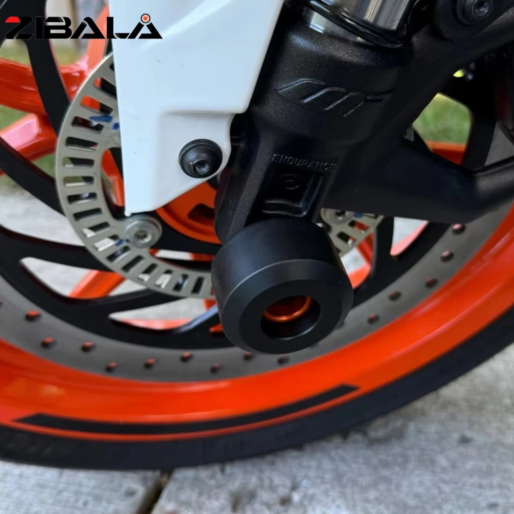 DUKE125 200 DUKE250 DUKE390 CNC Front Rear Fork Wheel Frame Slider Crash Protector Pads Roda For DUKE/RC 125 200 250 390