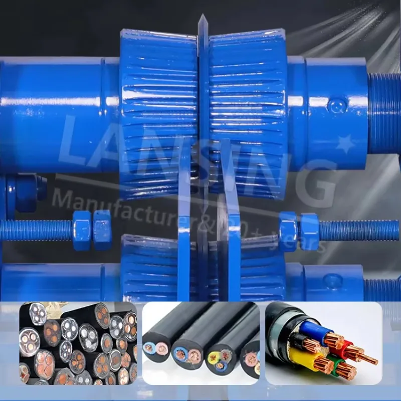 LANSING H120-1 Heavy Duty Armored Cable Stripper 800-2000kg Daily Input Labor Saving Industrial Thick Wire Peeling Machine