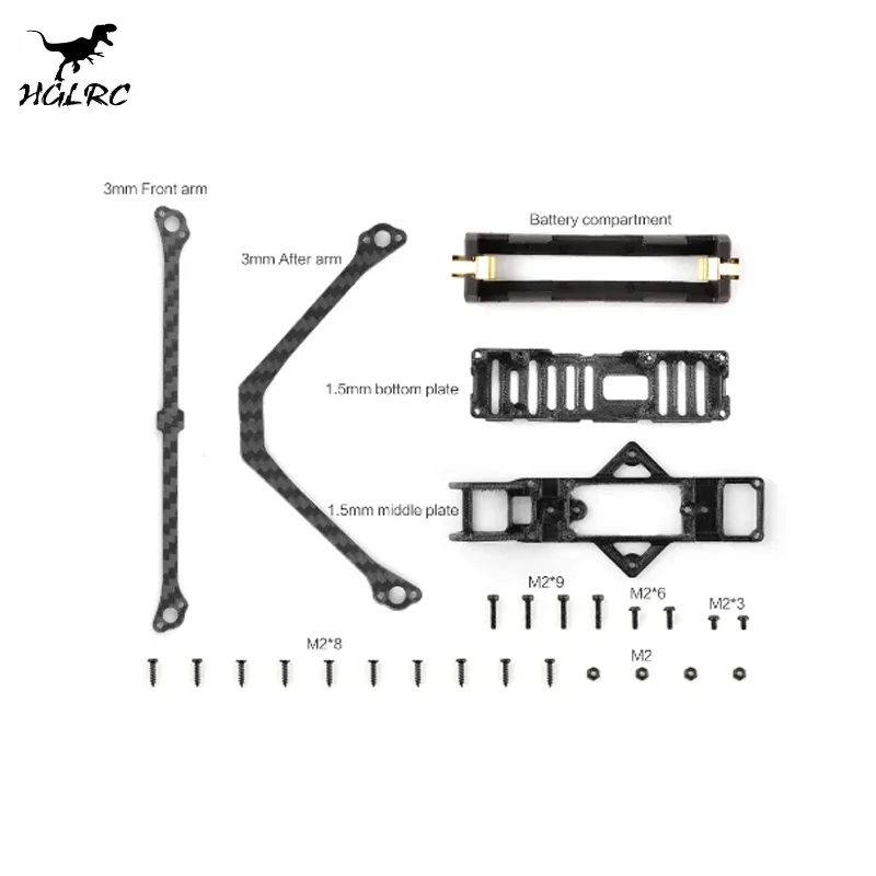 HGLRC Rekon 3 Nano Marco de largo alcance adecuado para RC FPV Quadcopter Freestyle Drone Accesorios
