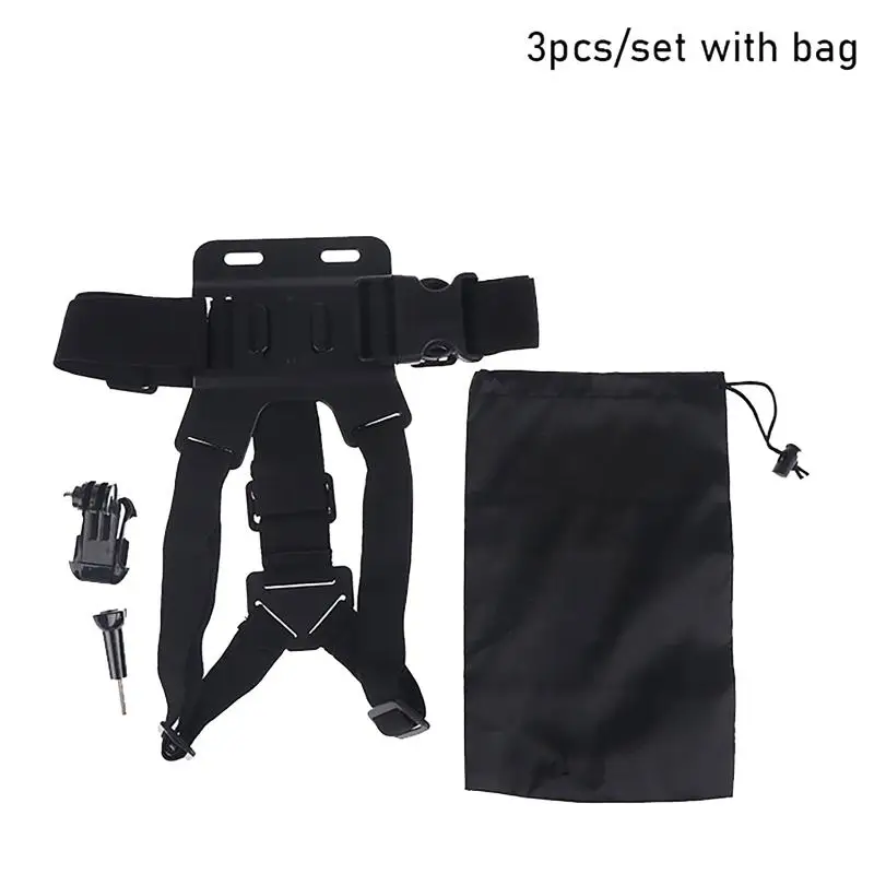 Adjustable Chest Strap For Phones To Record Videos Action Camera With Universal Clip For Vlogging Hiking Cycling Recording