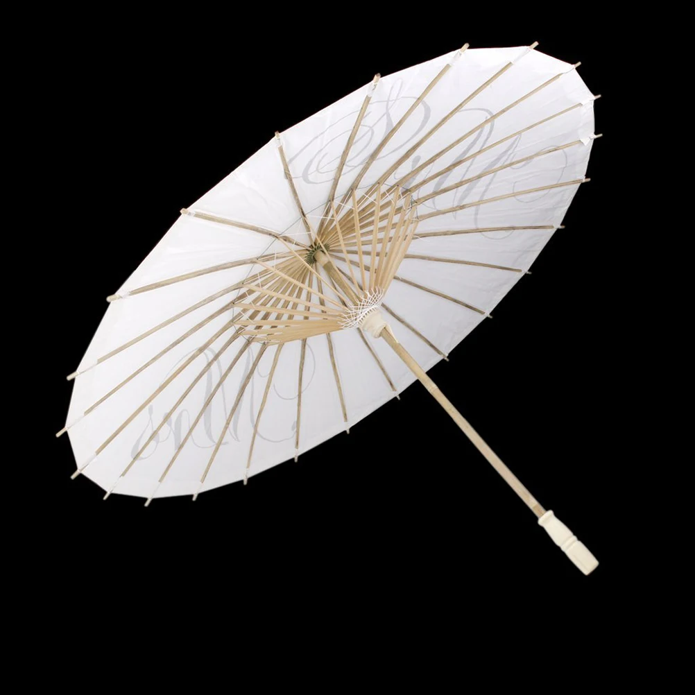 

Oiled Paper 84cm Diameter White Decorative Parasol Wedding Photo Props Asian Japanese Umbrella Umbrella Asian Bamboo Style
