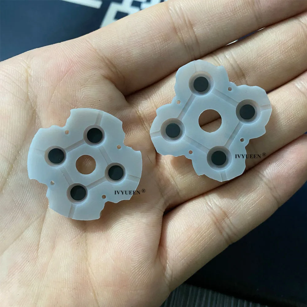 Ivyueen แผ่นกาวนำไฟฟ้าสำหรับเกม PlayStation 5 PS5, dpad 100ชิ้นสำหรับควบคุม dualsense