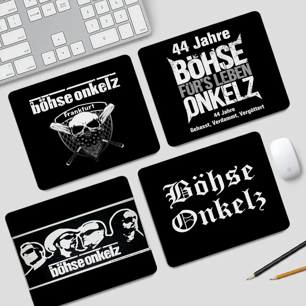 

Коврик для мыши Bohse O-Onkelz, маленькие игровые аксессуары, клавиатура, компьютерный офисный настольный коврик, нескользящий резиновый коврик для мыши для ПК, геймера