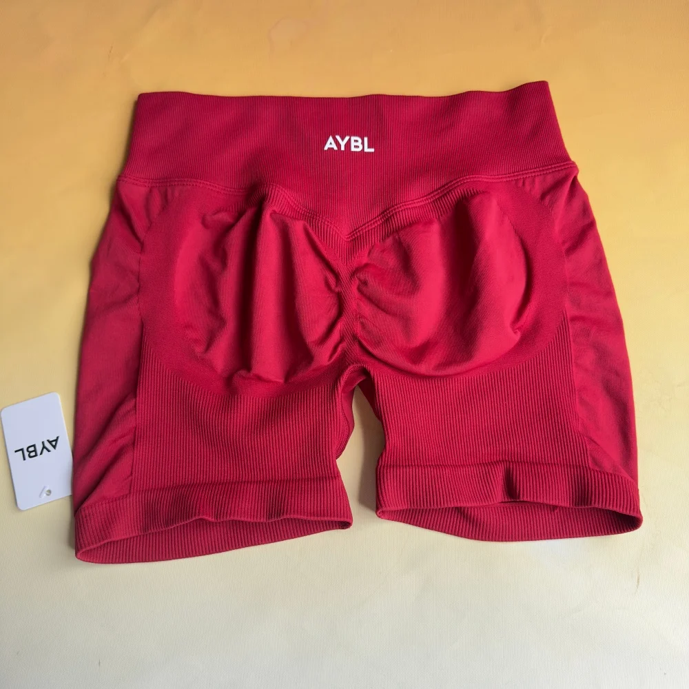 Marken-Nahtlose Yoga-Shorts — Po-formende Fitness-Shorts, Dehnbare Kompressions-Shorts für Damen, Feuchtigkeitsableitend – Detail 29