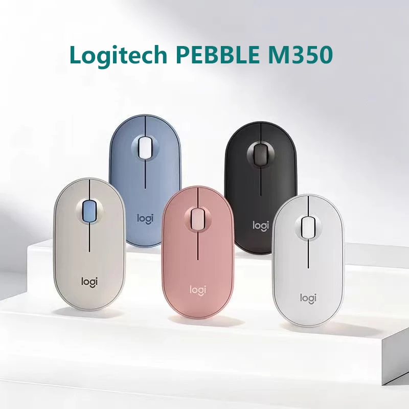 Ratón Inalámbrico Logitech PEBBLE M350, Bluetooth, Ligero, Ultrafino, para Portátiles