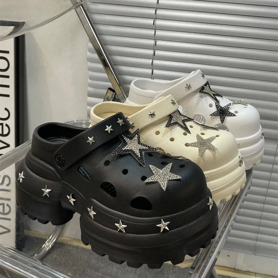 Slippers Women Thick Platform Garden Shoes Ladies Anti-slip Summer EVA Soft Beach Sandals Female Outdoor Thick Sole Slippers