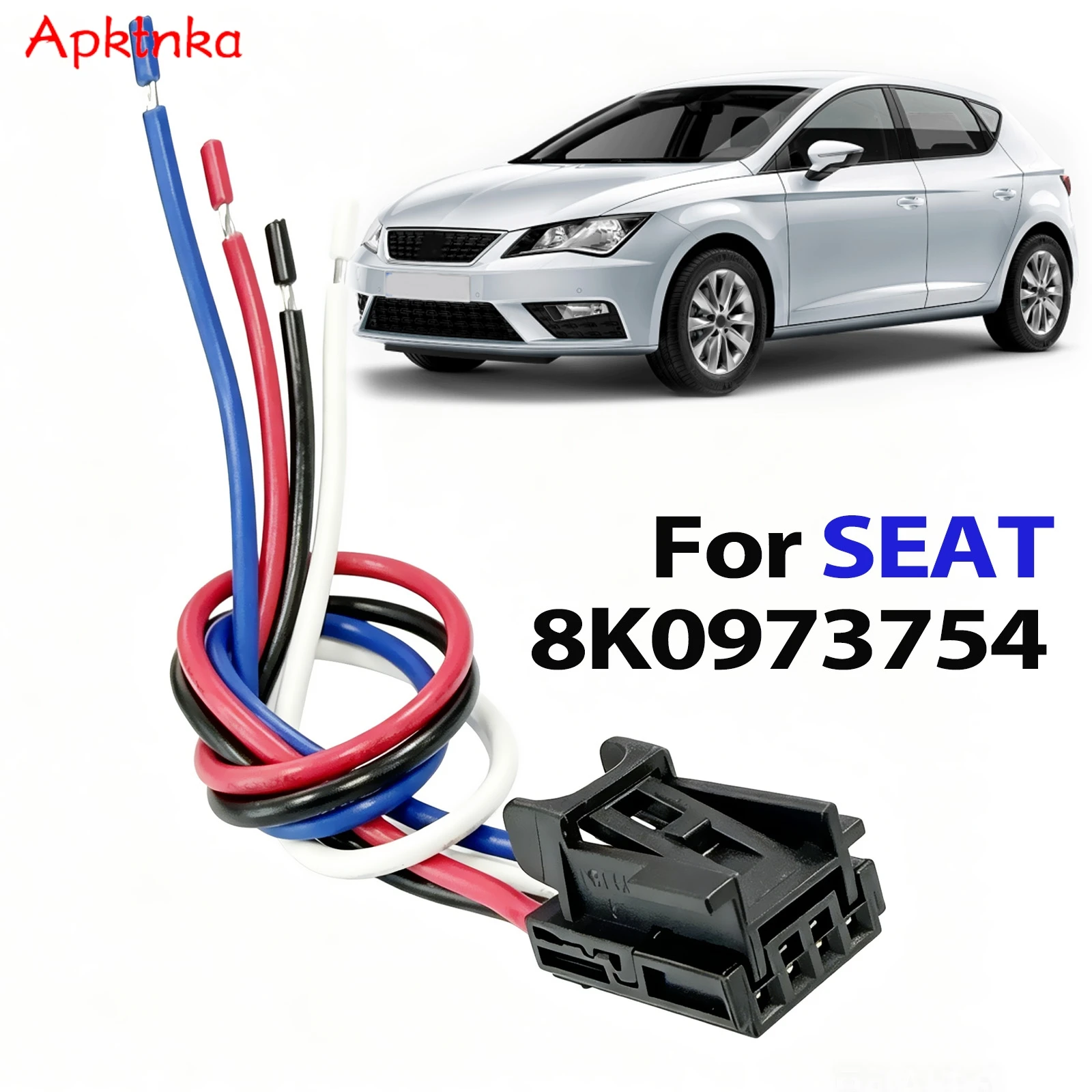

4-Pin Connector Wiring Loom 8K0973754 Switch Sensor Plug Harness For Seat Alhambra Altea Arona Ateca Cordoba Exeo Ibiza Leon 4