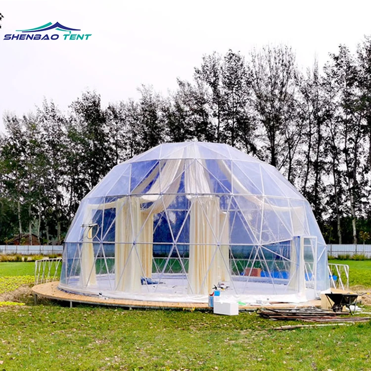 Cheap Price Waterproof Pvc Clear Dome Tent Transparent Igloo Geodesic Dome Tents for Dning Cafe Event