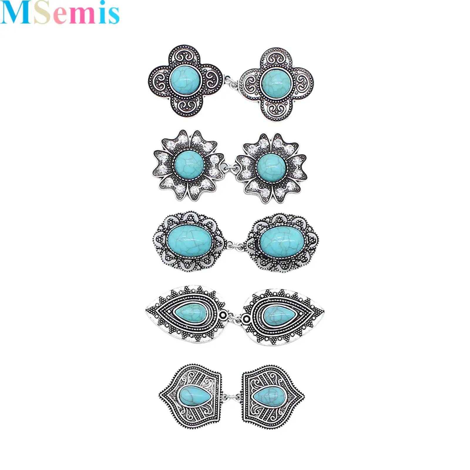 

5Pcs Vintage Sweater Clips Shirt Dress Cinch Clips Cardigan Shawl Brooches Waist Cincher Decor for Women