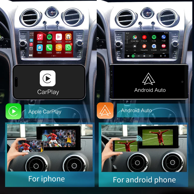 OEM Screen Upgrade Wireless CarPlay and Android Auto Smart Module for Bentley Bentayga 2012-2019 with Mirror Link AirPlay