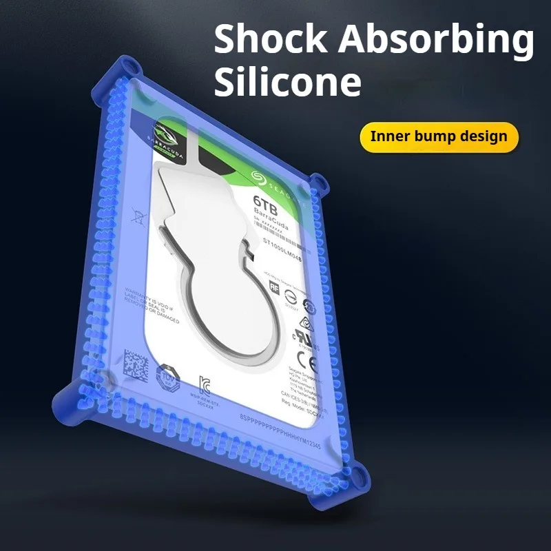 MAIWO HDD Protective Case 2.5 3.5 Inch Bare Hard Drive Silicone Protective Cover External Protection Anti Knock Hard Drive Cover