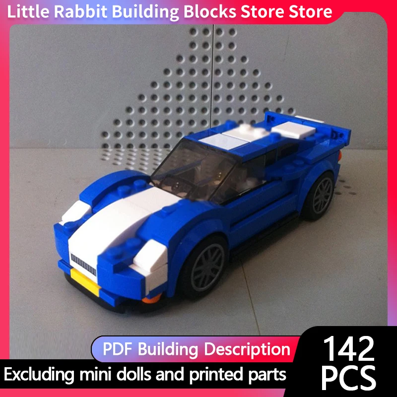 City Car Model MOC Building Bricks Police Patrol Super Sports Car Modular Technology Children Holiday Gifts Assemble Toys Suit