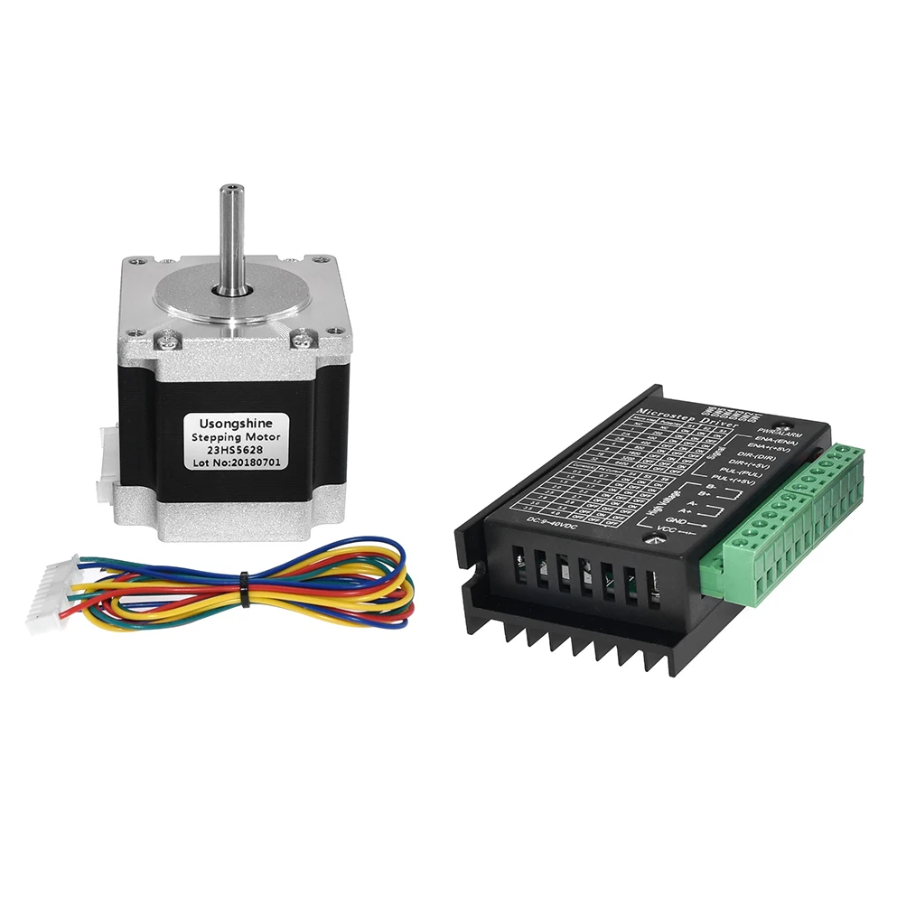 Nema 23 23HS5628 Stepper Motor 57 Motor 2.8A with TB6600 Stepper Motor Driver NEMA17 23 for CNC and 3D Printer Part