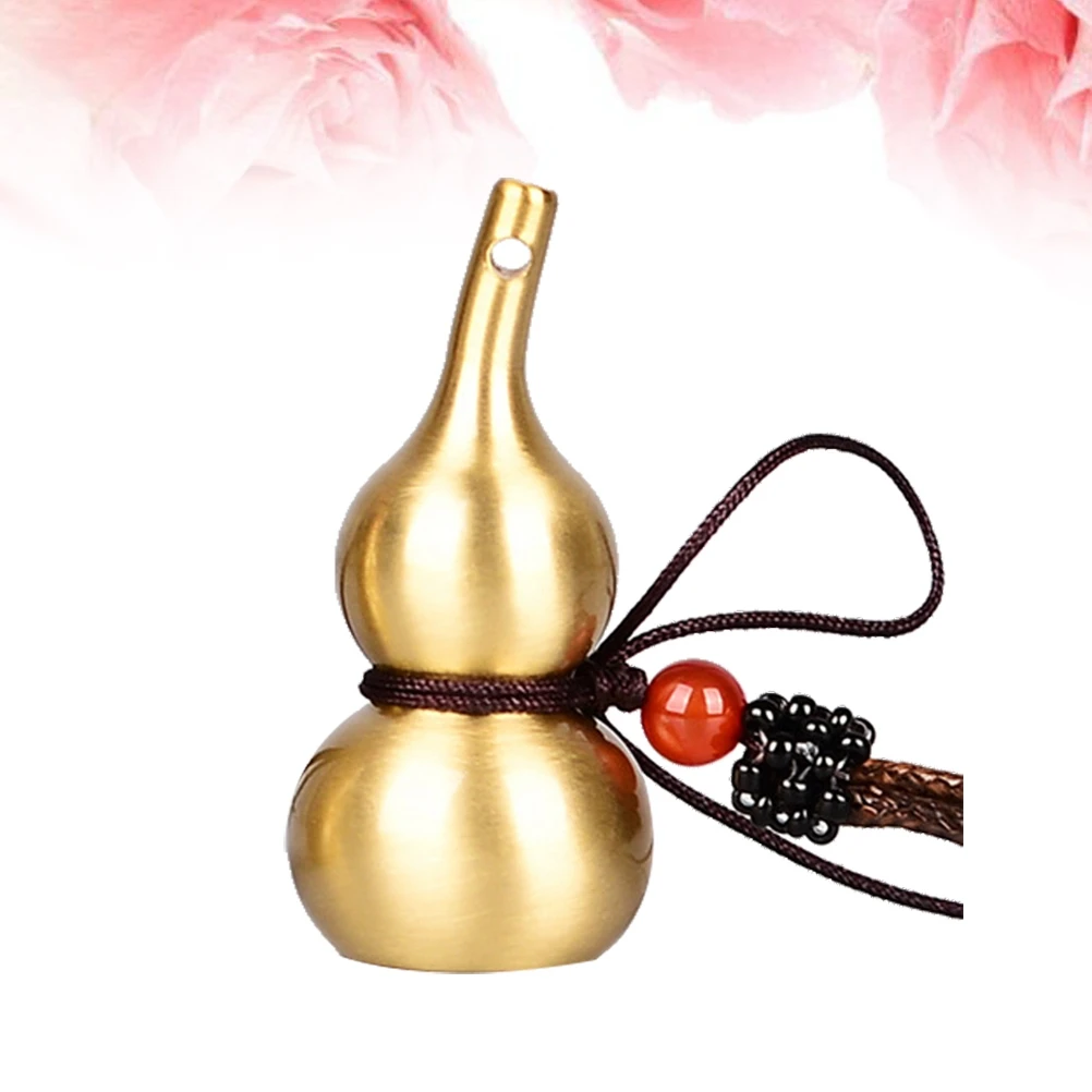 

Copper Gourd Brass Elbow Gourd Home Hanging Car Key Pendant Pendant(include Rope)