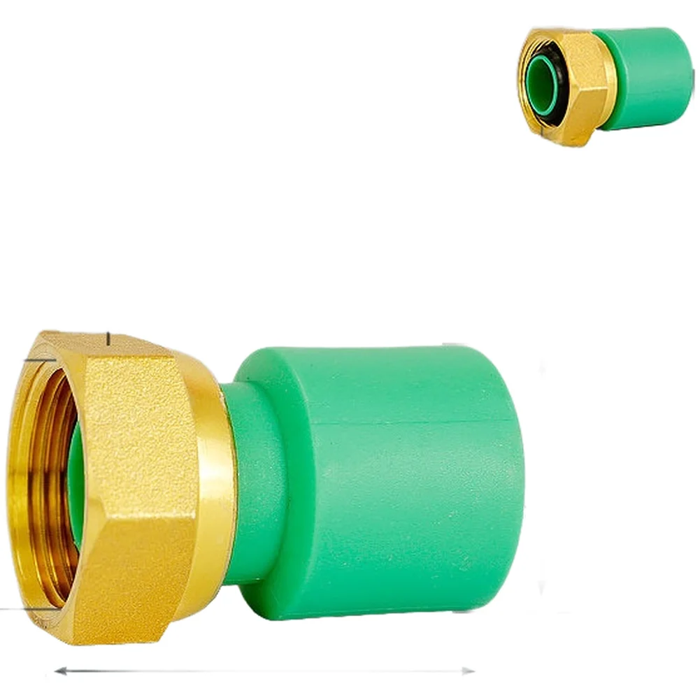 For Hot Water Circulation White Cap Brass PPR Adapter Brass Adapter For Heating Heating Manifold HPB59 Brass Construction
