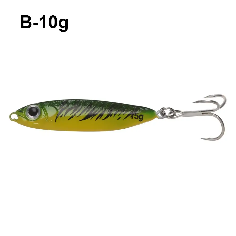Sinking Colorful 10g 15g 20g 30g Lead Casting Jig Bait Metal Fishing Lures Spinning Baits