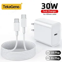 PD 30W Wall Fast For iPhone 16 15 Pro Max Samsung HUAWEI Moto Pixel Charger USB Type C Fast Charging EU US Plug