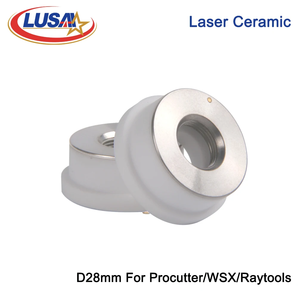 LUSAI Fiber Laser Ceramic KT B2 CON 28mm D28H11.7M11 For ProCutter Raytools WSX Laser Cutting Head Dysza Holder Parts