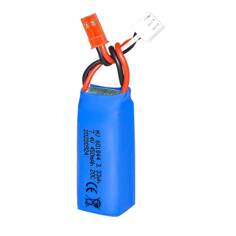 7.4V 450mAh 601844 Lipo Battery with charger for WLtoys K969 K979 K989 K999 P929 P939 RC Car Spare Parts 2s 7.4v Battery parts