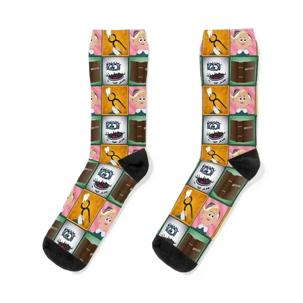 

Hermey Squares Socks Thermal man winter Climbing custom sports hip hop Socks Women Men's