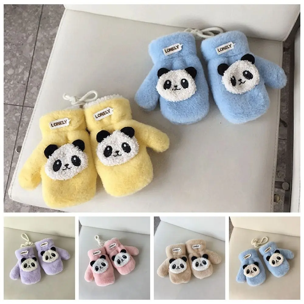 

Cute Thickening Child Scarf Soft Plush Scarf Glove Warmth Cartoon Neck Scarf Autumn Winter