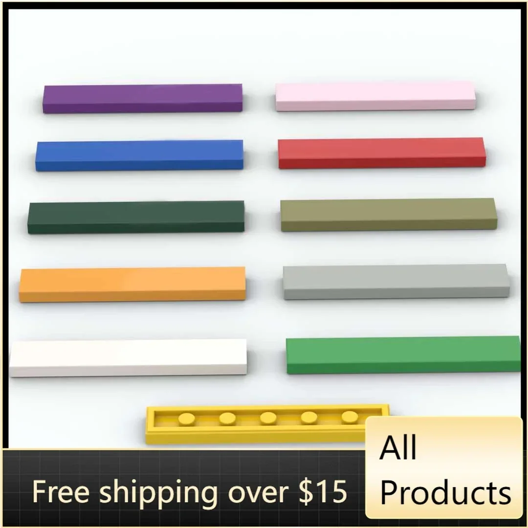 50PCS Assembles Particles 6636 1x6 Light Panel Building Blocks Bricks Parts  DIY Assembly Educational Toys For Children Kid Gift